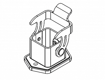 Корпус соединителя - блочная часть H3A-BK-1L/S 1100033251001