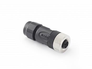 Цилиндрический соединитель-розетка M12-FC04S-T-D8 1630044203500