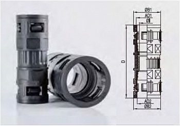 Муфта AD31.5-AD31.5, арт. WQK-PA-AD31.5B