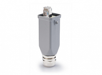 Вилка RJ45 в пластиковом корпусе, кабельная часть H3A.P-TE/S-2B-M20-RJ45/M 1180034101508
