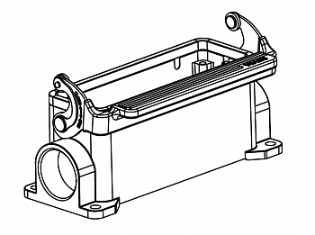 Корпус соединителя - блочная часть H24B-MSF-1L/SC-M25