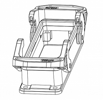 Корпус соединителя - блочная часть H24B-BK-2L/PSE 1110243481001