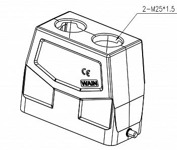 Корпус соединителя - кабельная часть W16B-TEH-2B-2M25 1111164155023