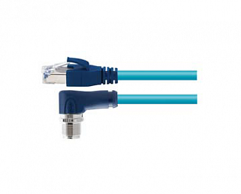 Цилиндрический соединитель-вилка/RJ45 (каб.сборка) M12-M08X-S/RJ45-T-5.0-PUR-Cat.6a 1630080014003