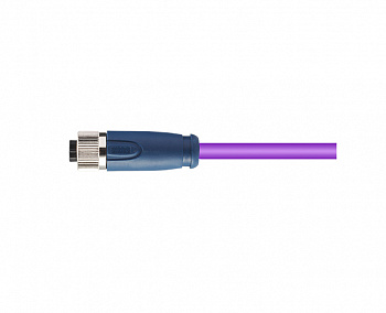Цилиндрический соединитель-розетка с кабелем M12-F02B-T-1.5-PVC-DP 1630024024001