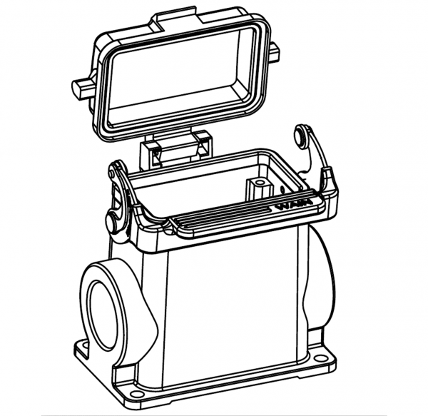 КОРПУС СОЕДИНИТЕЛЯ - БЛОЧНАЯ ЧАСТЬ H10B-SFH-1LSCN-CV-2M25 1110102228005