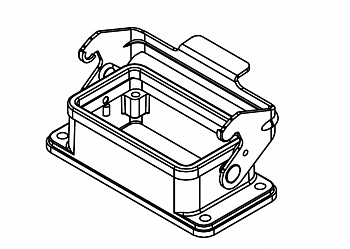 Корпус соединителя - блочная часть W10B-BK-1L/W 1111103241001