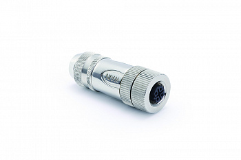 Цилиндрический соединитель-розетка M12-F04B-T-D6-SH 1631044212001