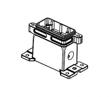 Корпус соединителя - блочная часть HP10B/H-SFH-2H-2M25 1110102205500/01