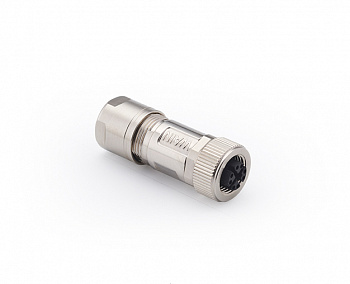Цилиндрический соединитель-розетка M12-FC08X-T-D8-SH 1630080200001