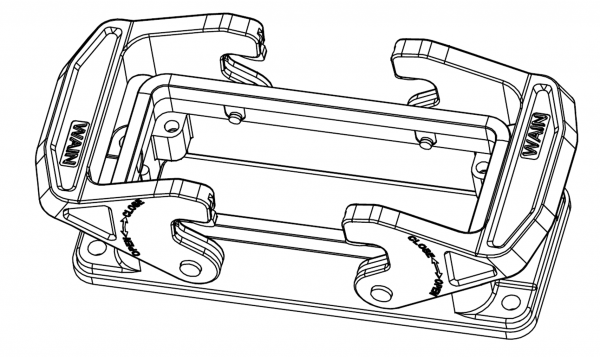 КОРПУС СОЕДИНИТЕЛЯ - БЛОЧНАЯ ЧАСТЬ H16B-BK-2LPSE 1110163481001
