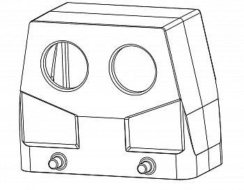 Корпус соединителя - кабельная часть W16B-FEH-4B-2M25 1111169305524