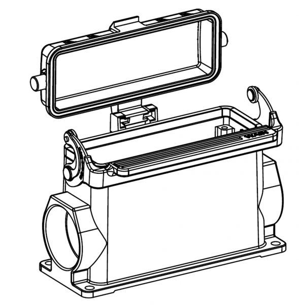КОРПУС СОЕДИНИТЕЛЯ - БЛОЧНАЯ ЧАСТЬ H24B-MSFH-1LSC-MMCV-M32 1120242218003