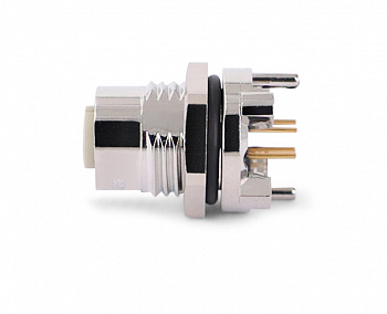 Цилиндрический соединитель-розетка M12-F04D-BKR-PG9-DPE 1630043242505