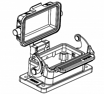Корпус соединителя - блочная часть W10B-MBK-1L/SC-MMCV 1121103218001 