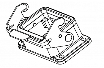 Корпус соединителя - блочная часть H6B-BK-1L/SCN 1110063221101